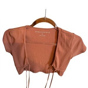 Aeropostale Women's Terracotta Crop Top